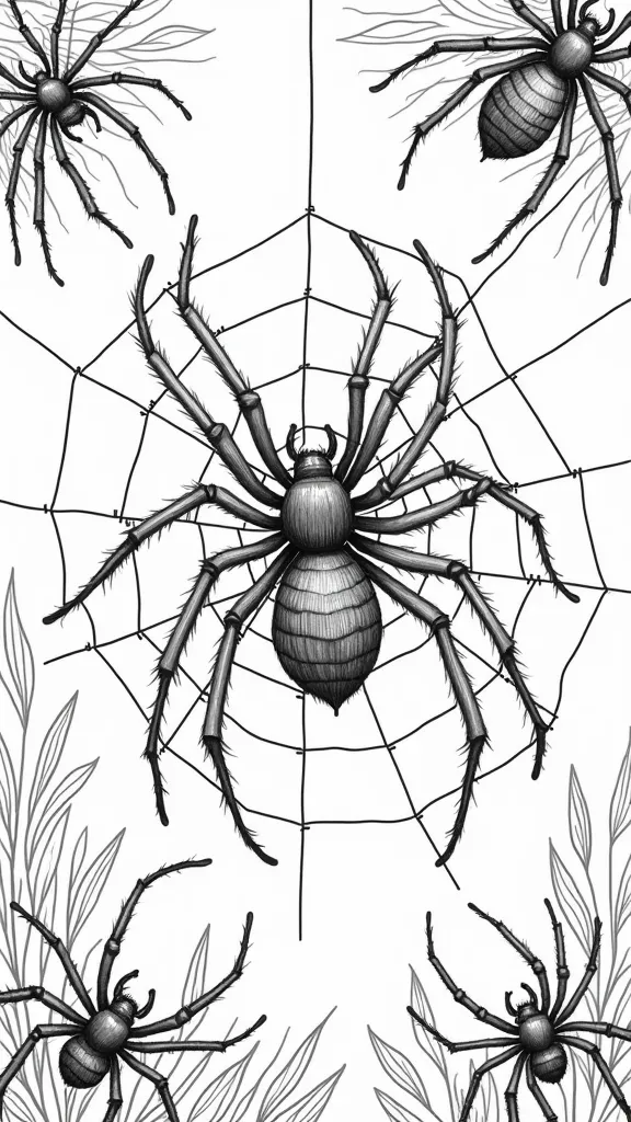 free spider coloring pages